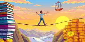 Balancing Debt and Savings: The Credit Tightrope